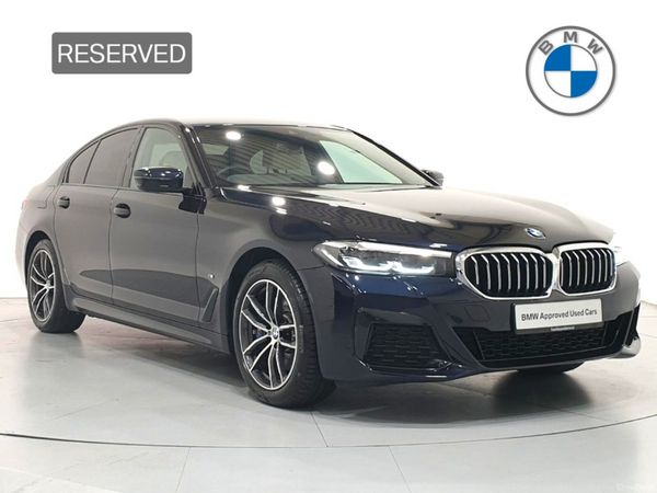 BMW 5-Series Saloon, Petrol Plug-in Hybrid, 2021, Black