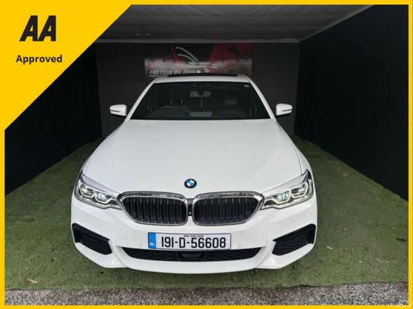 BMW 5-Series Saloon, Petrol Plug-in Hybrid, 2019, White