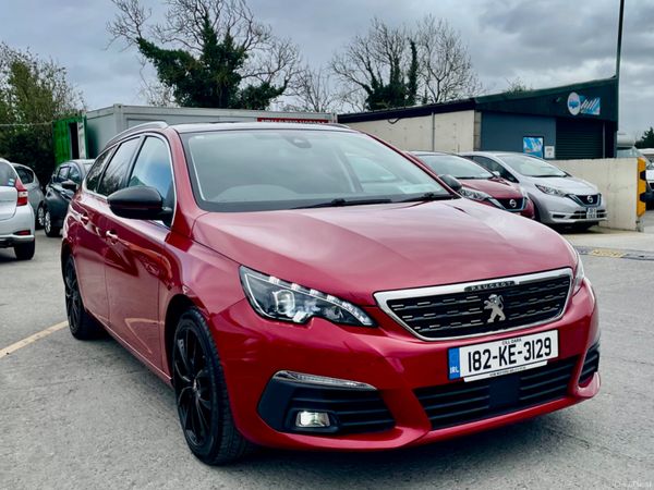 Peugeot 308 Estate, Diesel, 2018, Red