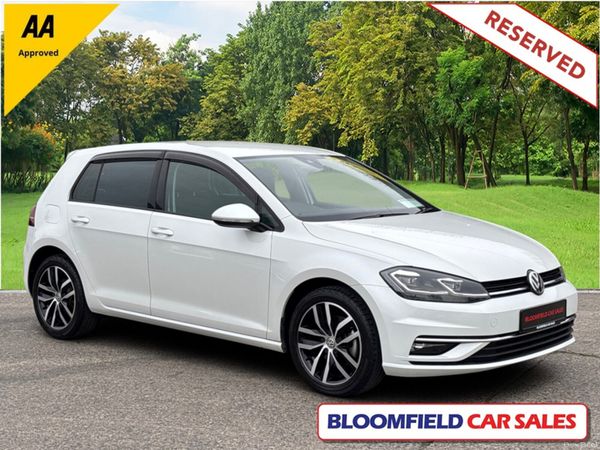 Volkswagen Golf Hatchback, Petrol, 2018, White