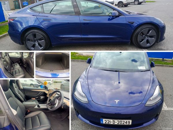 Tesla Model 3 Saloon, Electric, 2022, Blue
