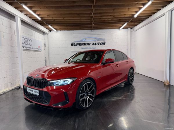 BMW 3-Series Saloon, Petrol Hybrid, 2023, Red