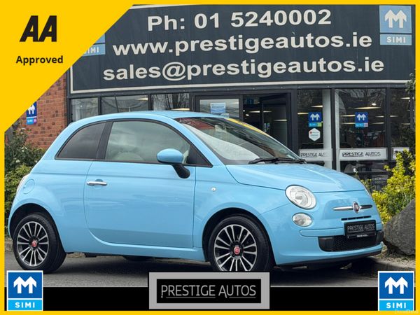Fiat 500 Hatchback, Petrol, 2014, Blue
