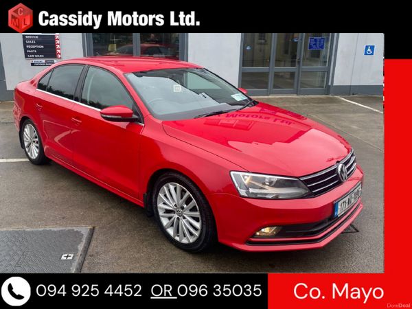 Volkswagen Jetta Saloon, Diesel, 2017, Red