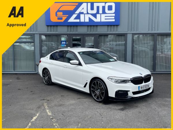 BMW 5-Series Saloon, Petrol Plug-in Hybrid, 2019, White