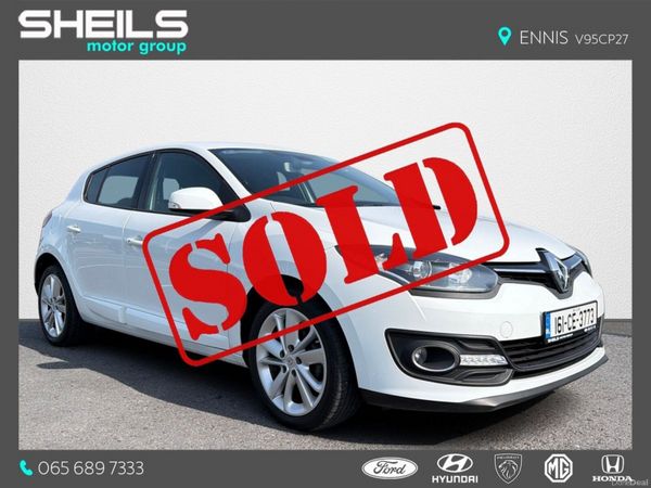 Renault Megane Hatchback, Petrol, 2016, White