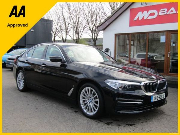 BMW 5-Series Saloon, Petrol Plug-in Hybrid, 2018, Black