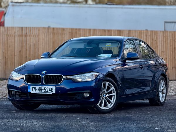 BMW 3-Series Saloon, Petrol Plug-in Hybrid, 2017, Blue