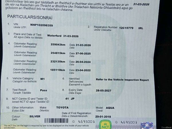 Toyota Aqua Hatchback, Petrol Hybrid, 2012, Silver