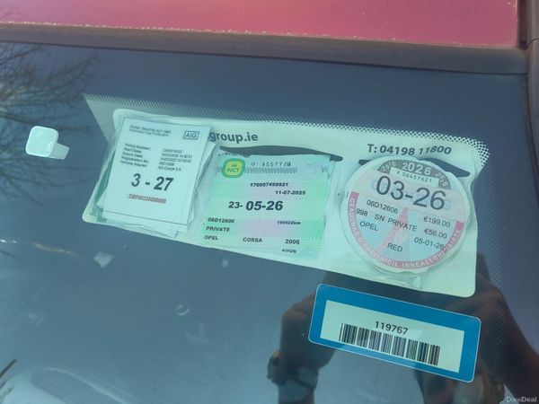 Opel Corsa Hatchback, Petrol, 2006, Red