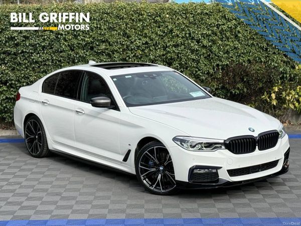 BMW 5-Series Saloon, Petrol Plug-in Hybrid, 2018, White
