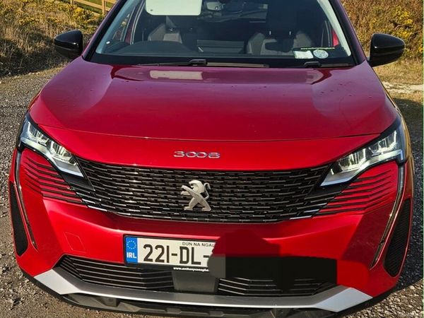 Peugeot 3008 Hatchback, Petrol Plug-in Hybrid, 2022, Red