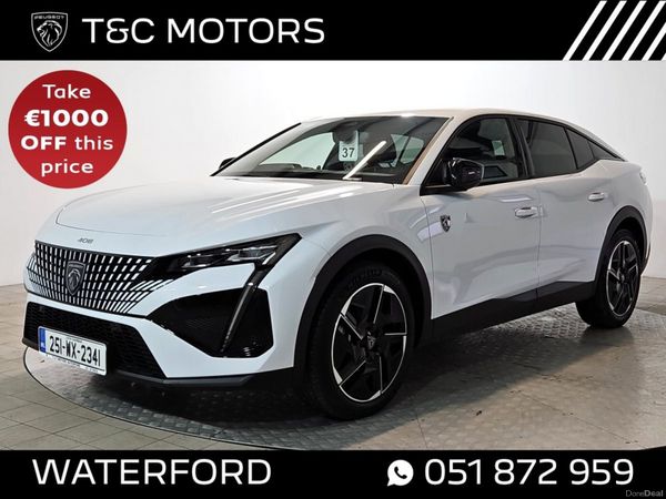 Peugeot 408 Saloon, Petrol, 2025, White
