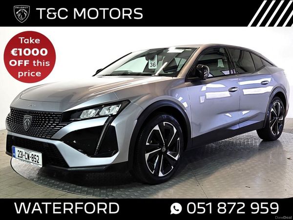 Peugeot 408 Hatchback, Petrol, 2023, Grey