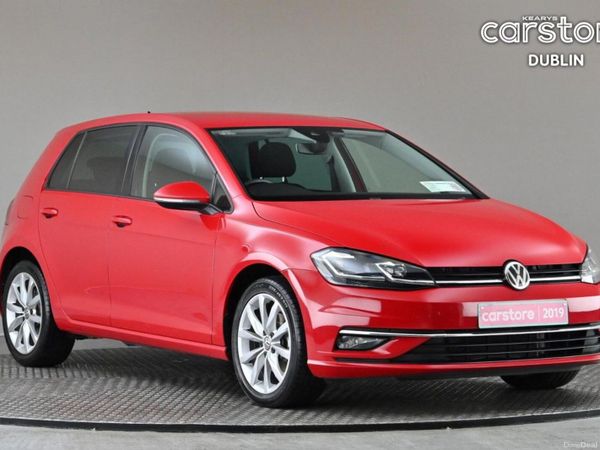 Volkswagen Golf Hatchback, Petrol, 2019, Red