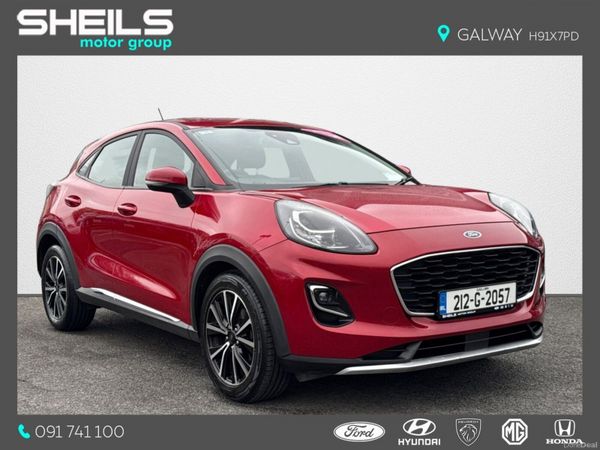 Ford Puma MPV, Petrol Hybrid, 2021, Red