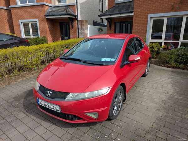 Honda Civic Hatchback, Petrol, 2010, Red