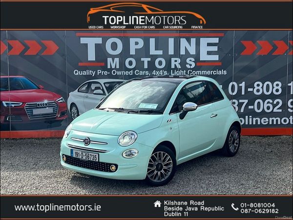 Fiat 500 Hatchback, Petrol, 2019, Green