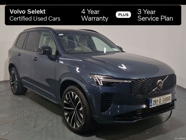 Volvo XC90 SUV, Petrol Plug-in Hybrid, 2026, Blue