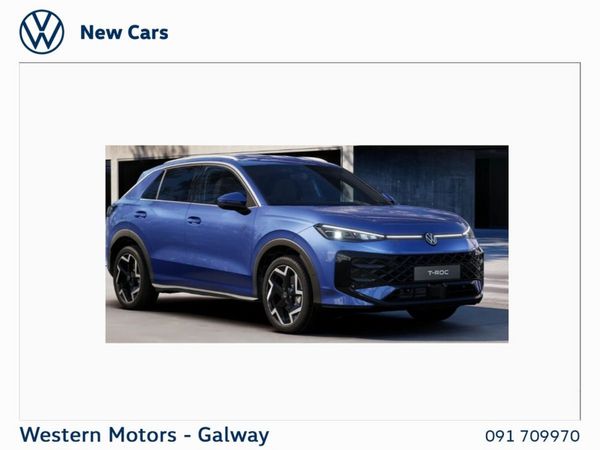 Volkswagen T-Roc SUV, Petrol, 2026, Blue