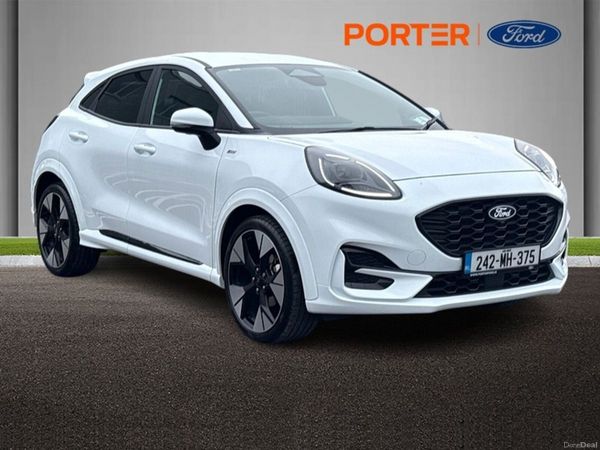 Ford Puma MPV, Petrol Hybrid, 2024, White