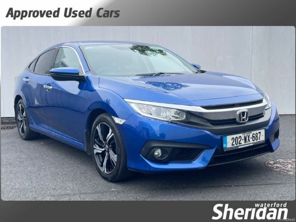 Honda Civic Saloon, Petrol, 2020, Blue