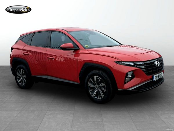 Hyundai Tucson SUV, Petrol Hybrid, 2024, Red