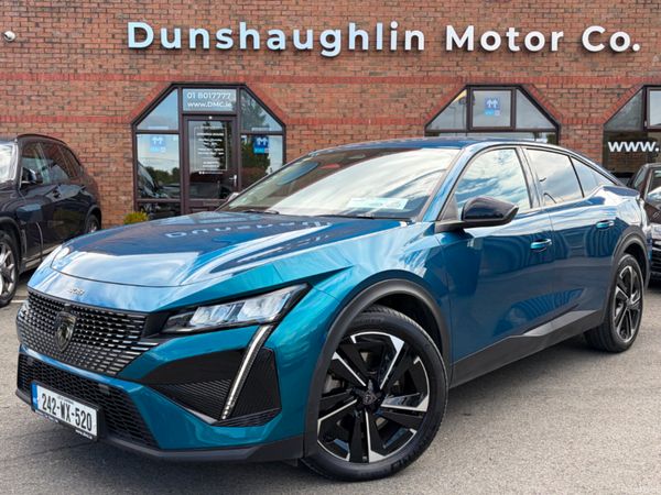 Peugeot 408 Hatchback, Petrol Plug-in Hybrid, 2024, Blue
