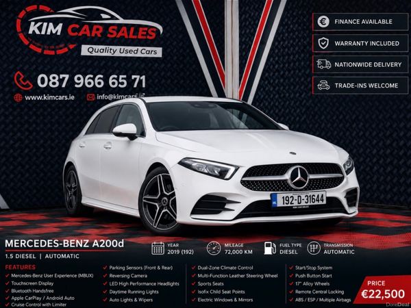 Mercedes-Benz A-Class Hatchback, Petrol, 2019, White