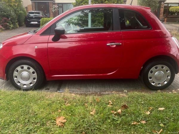 Fiat 500 Hatchback, Petrol, 2015, Red