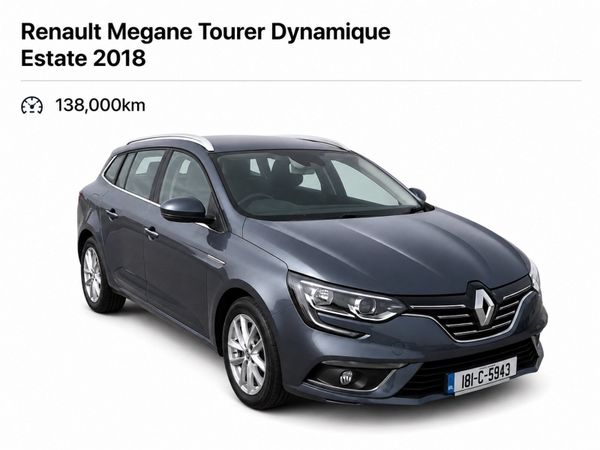 Renault Megane Estate, Diesel, 2018, Grey