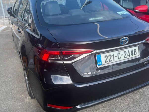 Toyota Corolla Saloon, Petrol Hybrid, 2022, Black