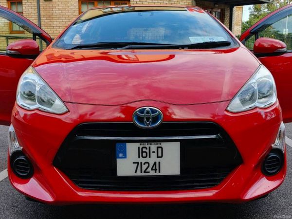 Toyota Aqua Hatchback, Petrol Hybrid, 2016, Red