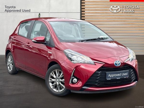 Toyota Yaris Hatchback, Petrol Hybrid, 2018, Red