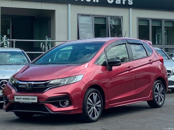 Honda Jazz Hatchback, Petrol Hybrid, 2019, Red