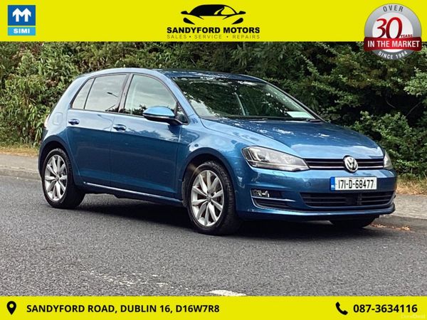 Volkswagen Golf Hatchback, Petrol, 2017, Blue
