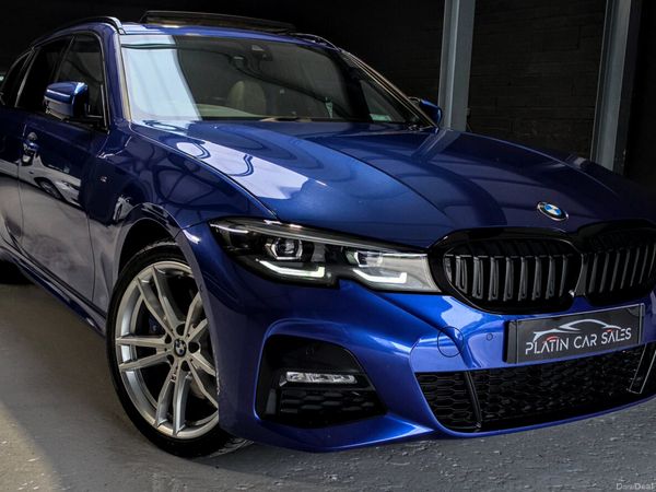 BMW 3-Series Estate, Petrol Plug-in Hybrid, 2021, Blue