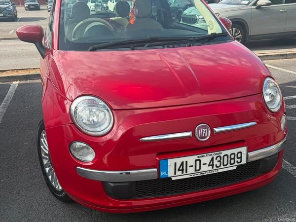 Fiat 500 Hatchback, Petrol, 2014, Red