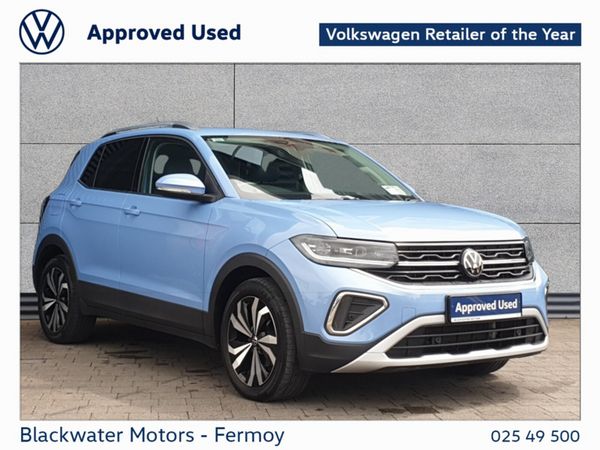 Volkswagen T-Cross SUV, Petrol, 2024, Blue