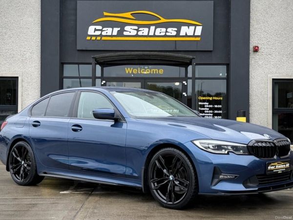 BMW 3-Series Saloon, Diesel Hybrid, 2020, Blue