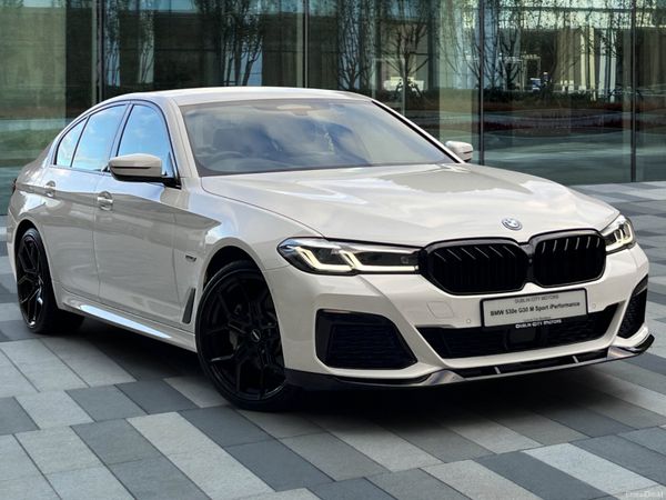 BMW 5-Series Saloon, Petrol Plug-in Hybrid, 2022, White