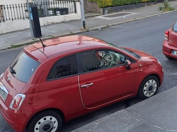Fiat 500 Hatchback, Petrol, 2015, Red