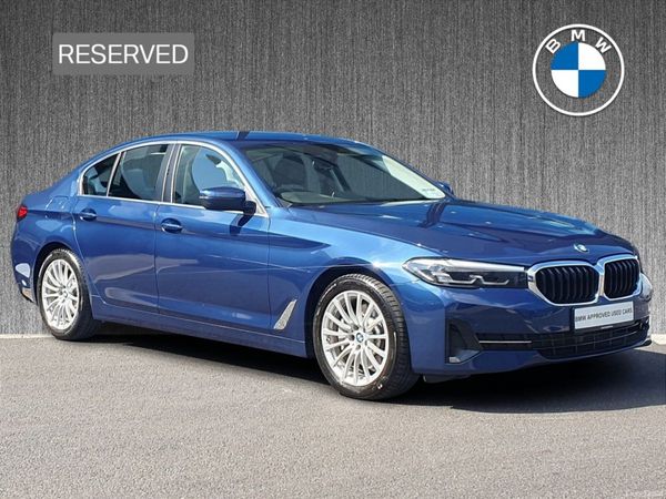 BMW 5-Series Saloon, Petrol Plug-in Hybrid, 2021, Blue