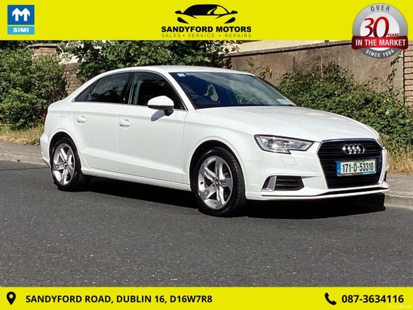 Audi A3 Saloon, Petrol, 2017, White