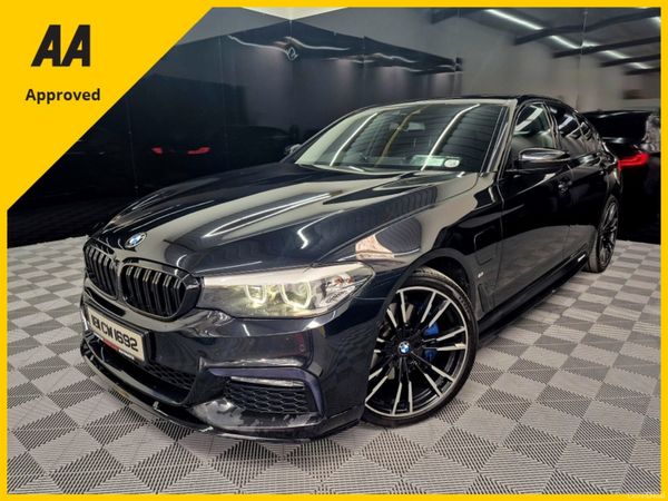 BMW 5-Series Saloon, Petrol Plug-in Hybrid, 2018, Black