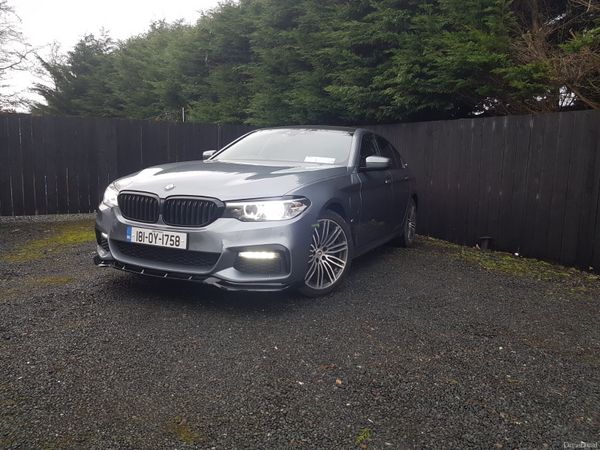 BMW 5-Series Saloon, Petrol Plug-in Hybrid, 2018, Blue