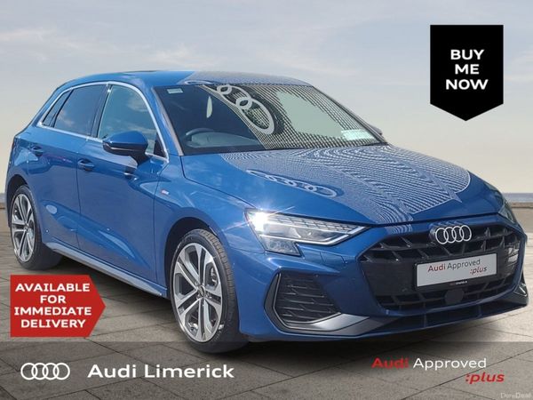 Audi A3 Hatchback, Petrol Plug-in Hybrid, 2025, Blue