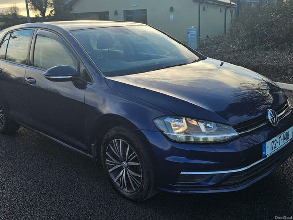 Volkswagen Golf Hatchback, Diesel, 2017, Blue
