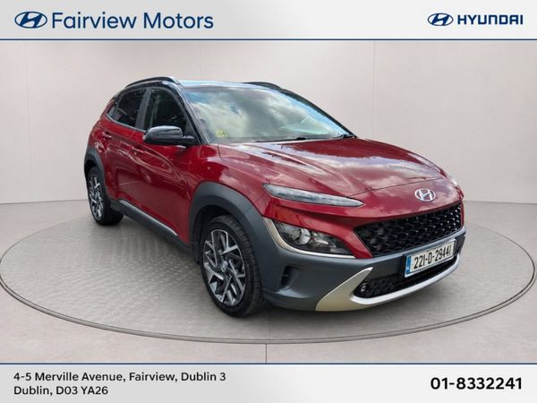 Hyundai KONA SUV, Petrol Hybrid, 2022, Red