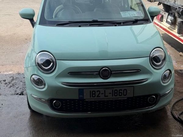 Fiat 500 Hatchback, Petrol, 2018, Green